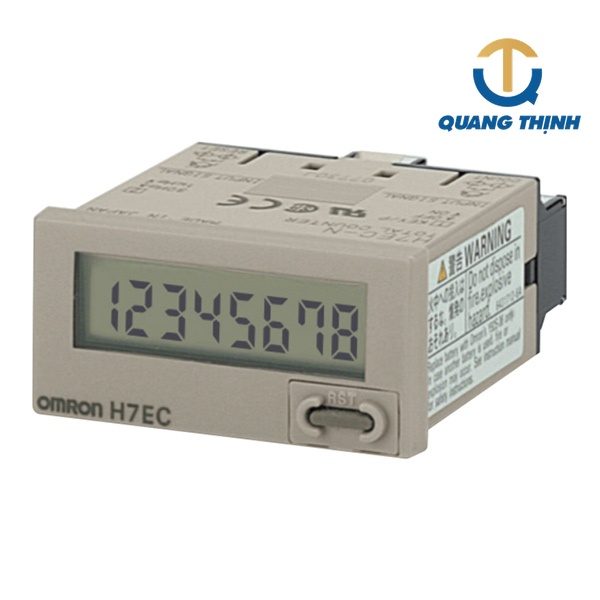Bộ đếm sảm phẩm Omron H7EC-NV 8 số 48x24mm (Xám)