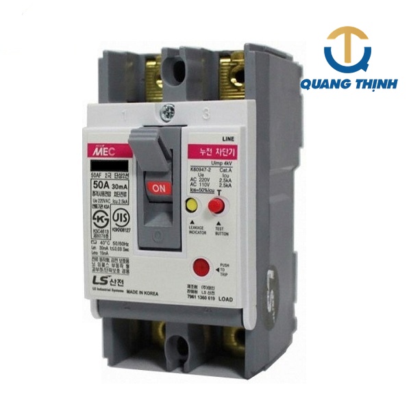 CB chống giật LS EBN52c 40A 30kA 2P 30mA