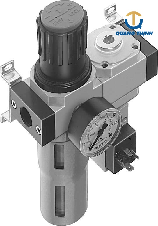 Cụm lọc và điều áp Festo LFR-3/8-D-MIDI-KE-A