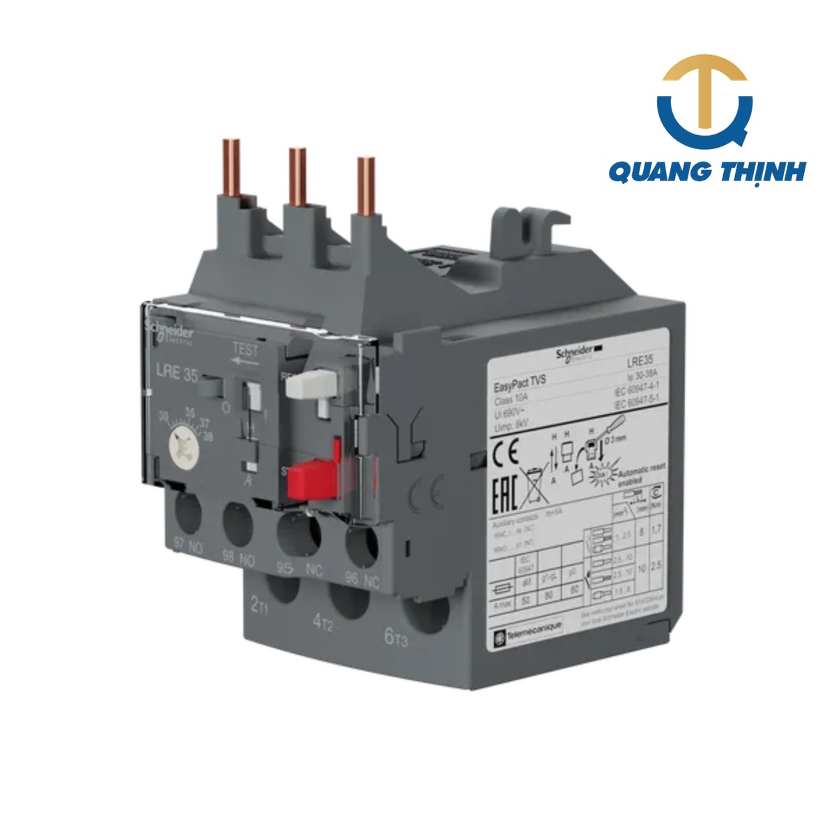 Rơ le nhiệt Schneider LRE35 (30-38A)